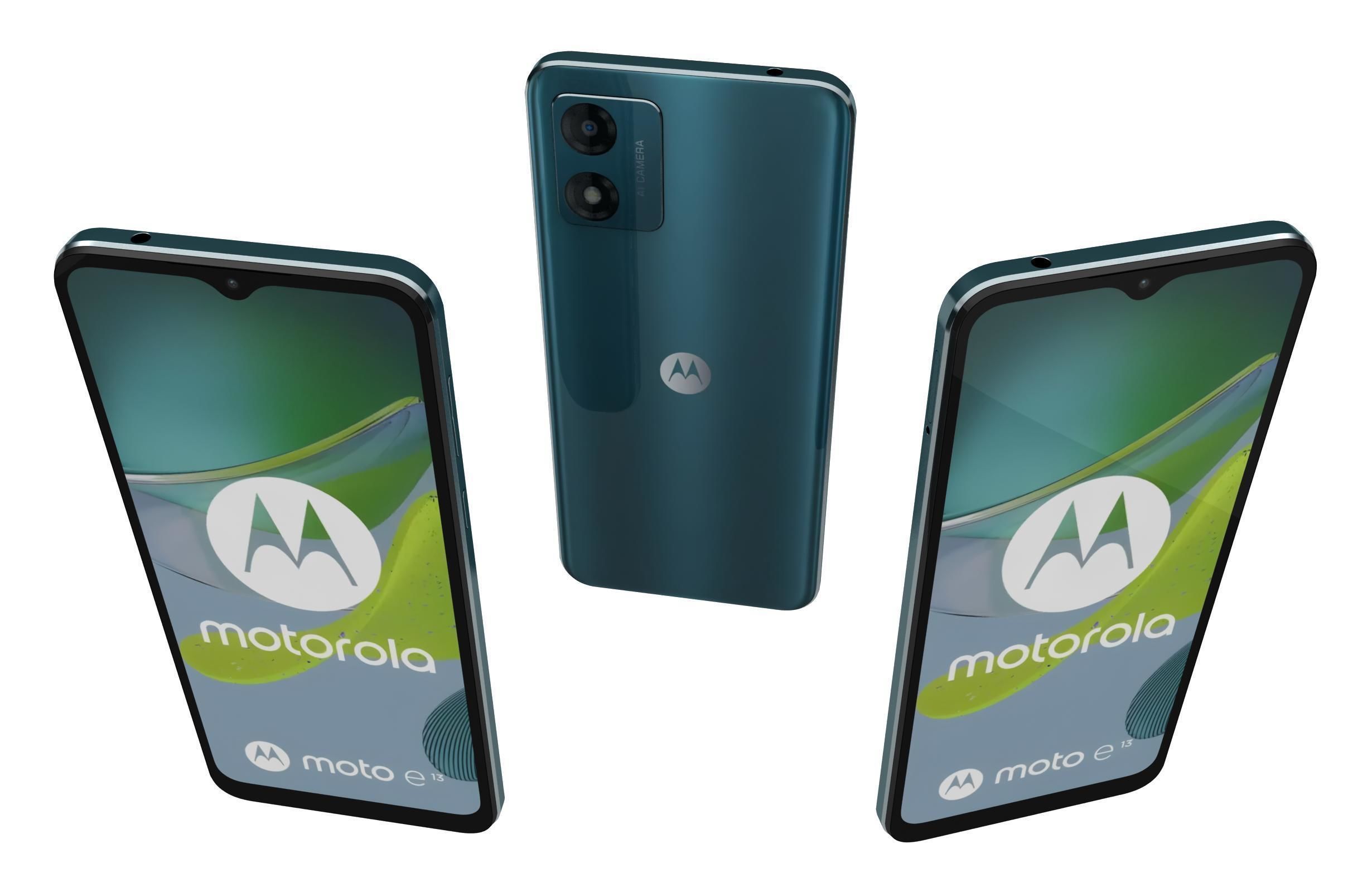 Motorola Moto E13 Blue 3D model_1