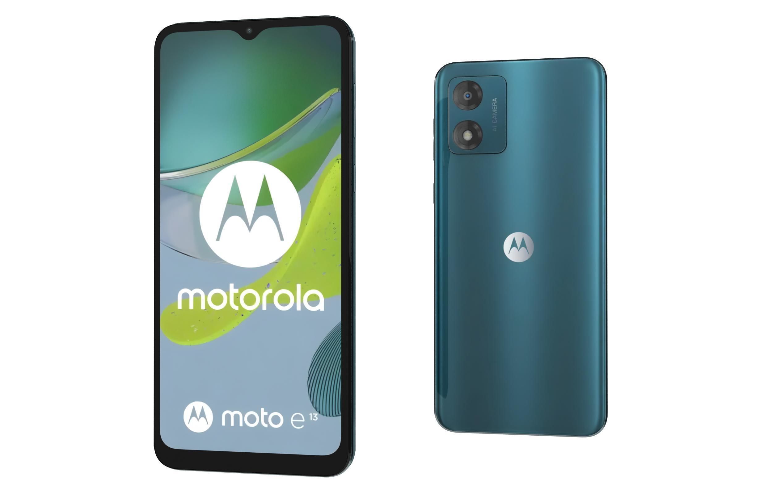 Motorola Moto E13 Blue 3D model_6