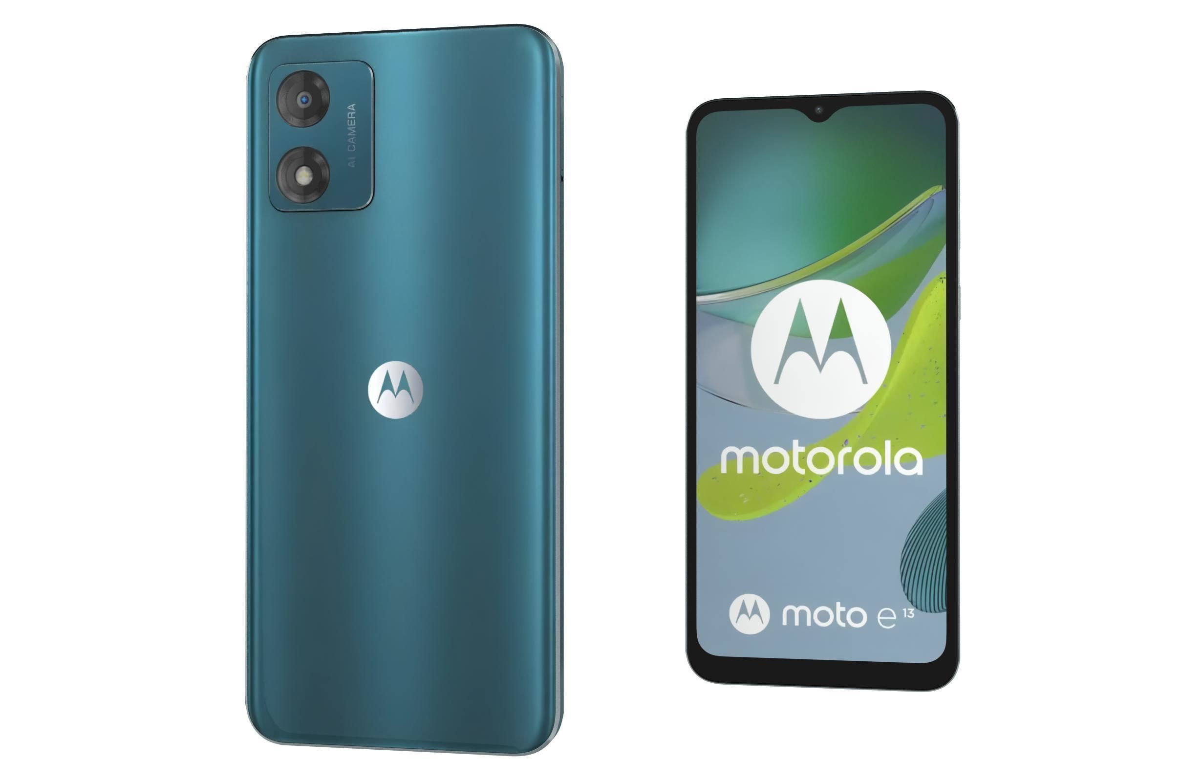 Motorola Moto E13 Blue 3D model_7