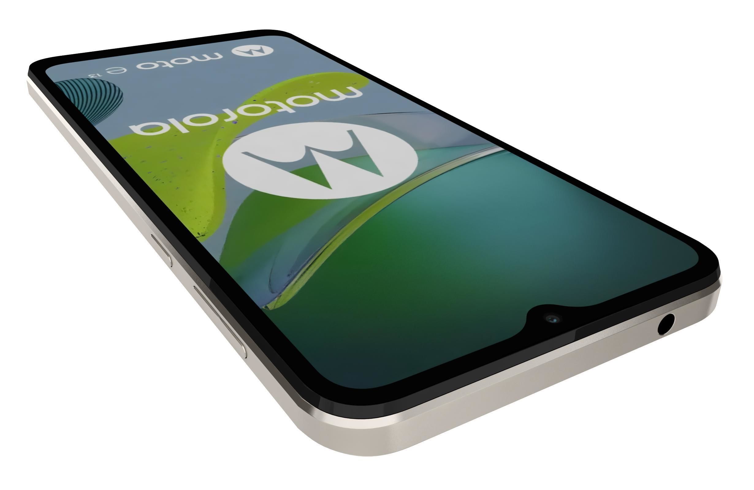 Motorola Moto E13 Whitem Blue 3D model_13