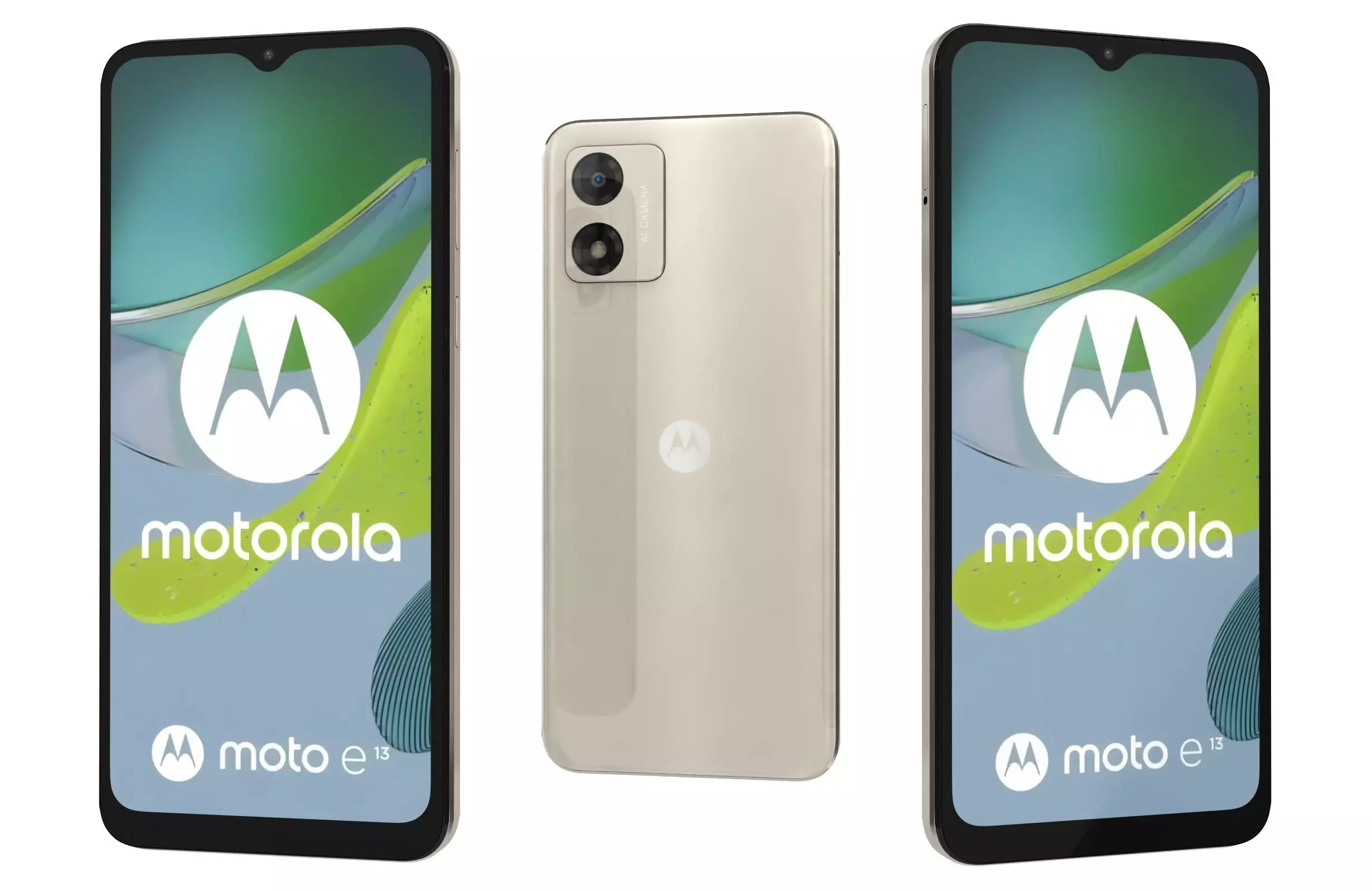 Motorola Moto E13 Whitem Blue 3D model_0