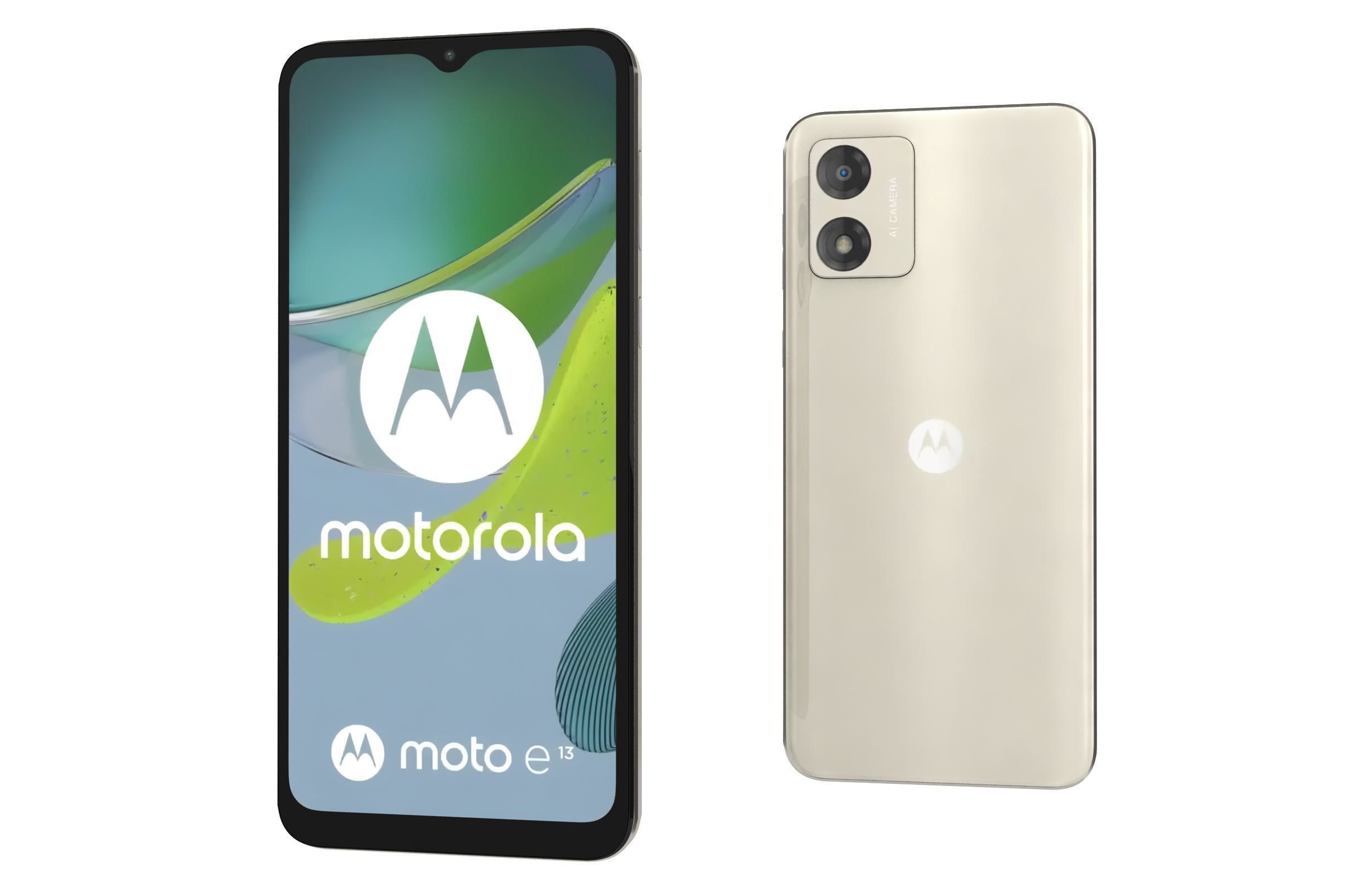 Motorola Moto E13 Whitem Blue 3D model_6