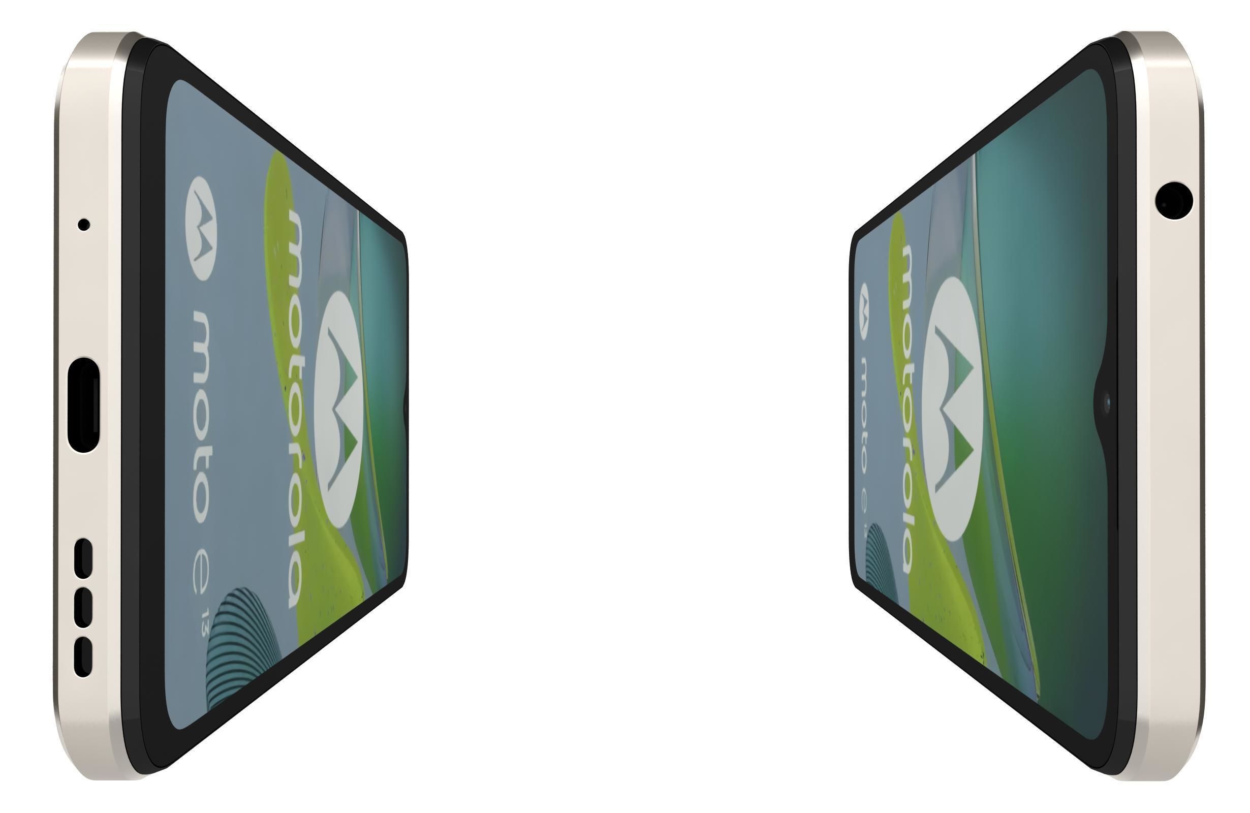 Motorola Moto E13 Whitem Blue 3D model_8