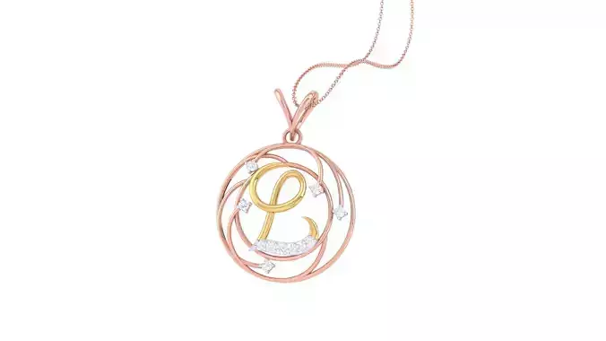 Alphabet - L Pendant 3dm STL OBJ FBX Renders Details 3D print model Alphabet - L Pendant 3dm STL OBJ FBX Renders Details 3D print model