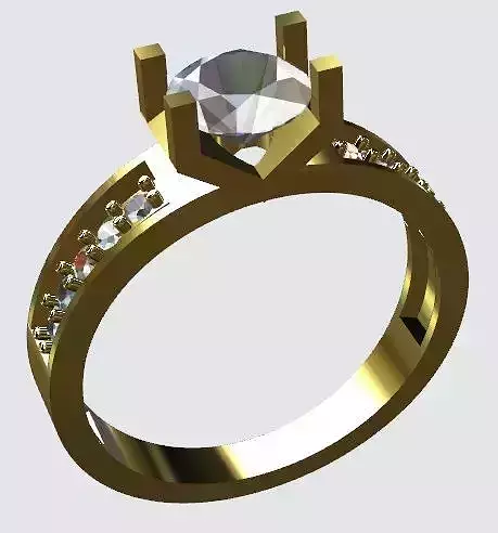Engagement Ring 3D Model