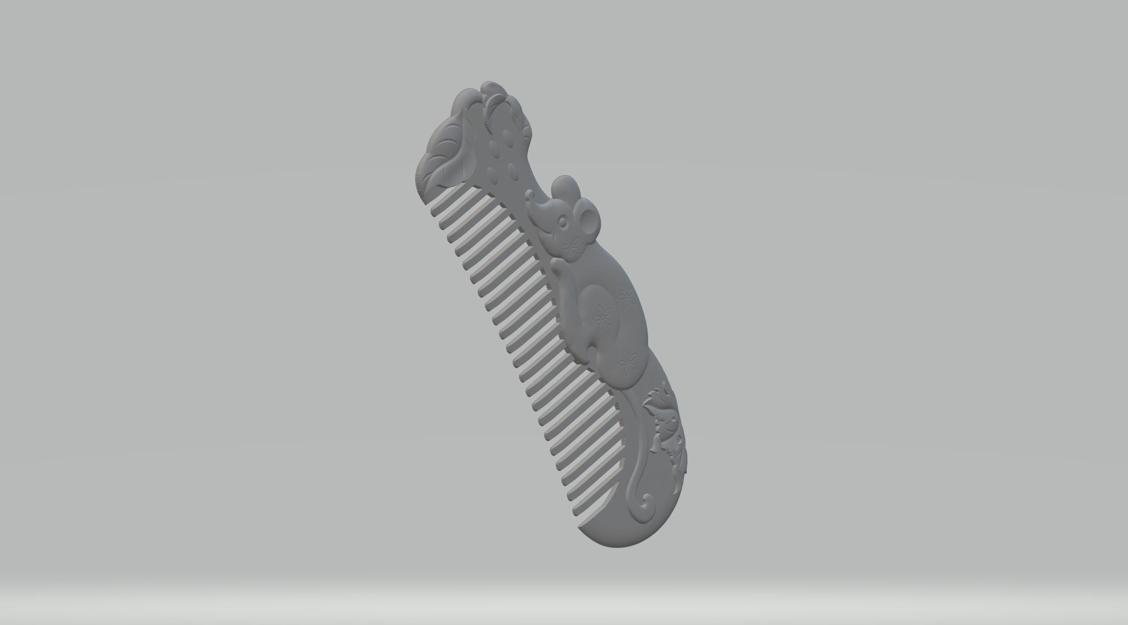 Mouse Comb 3D print model_2