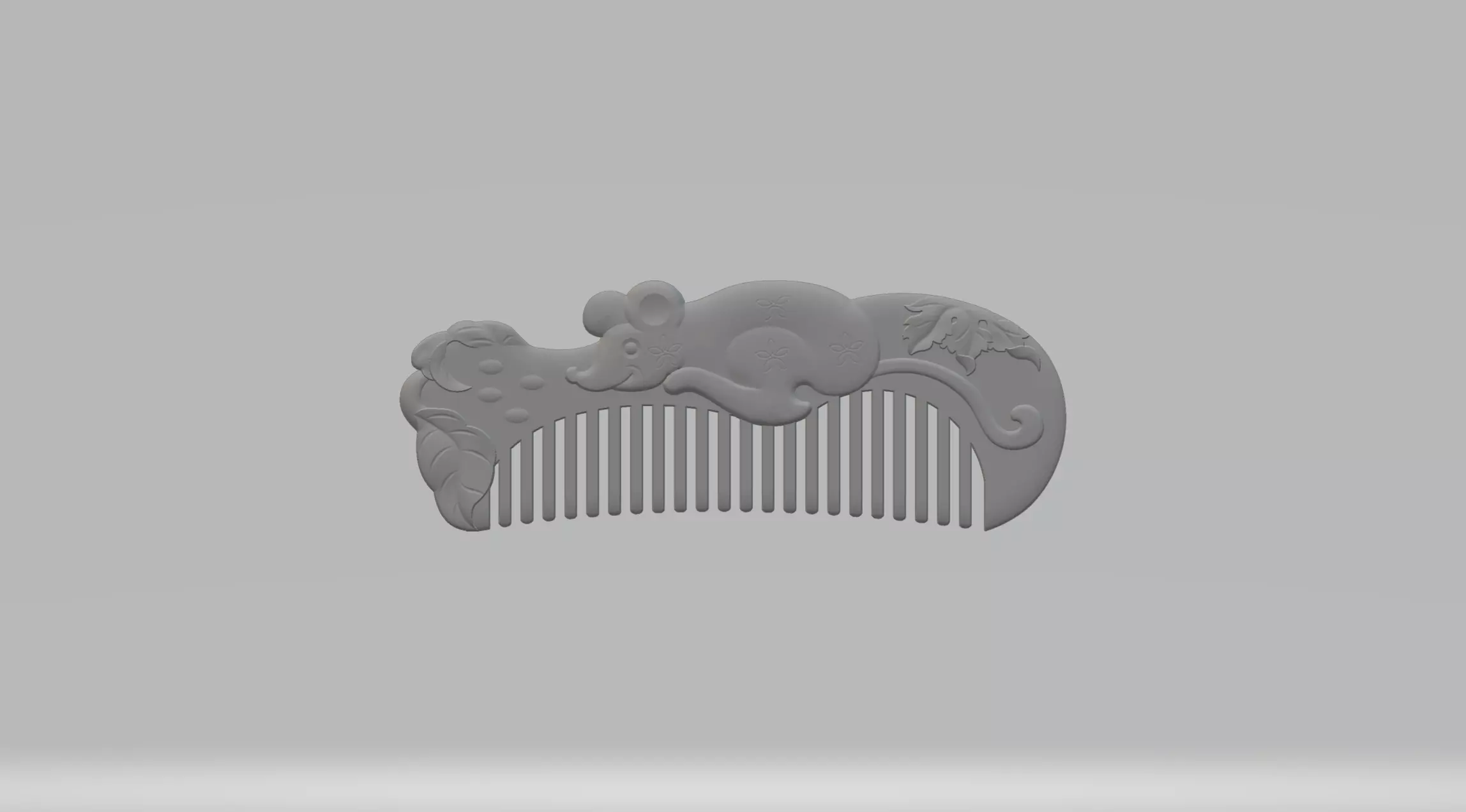 Mouse Comb 3D print model_0