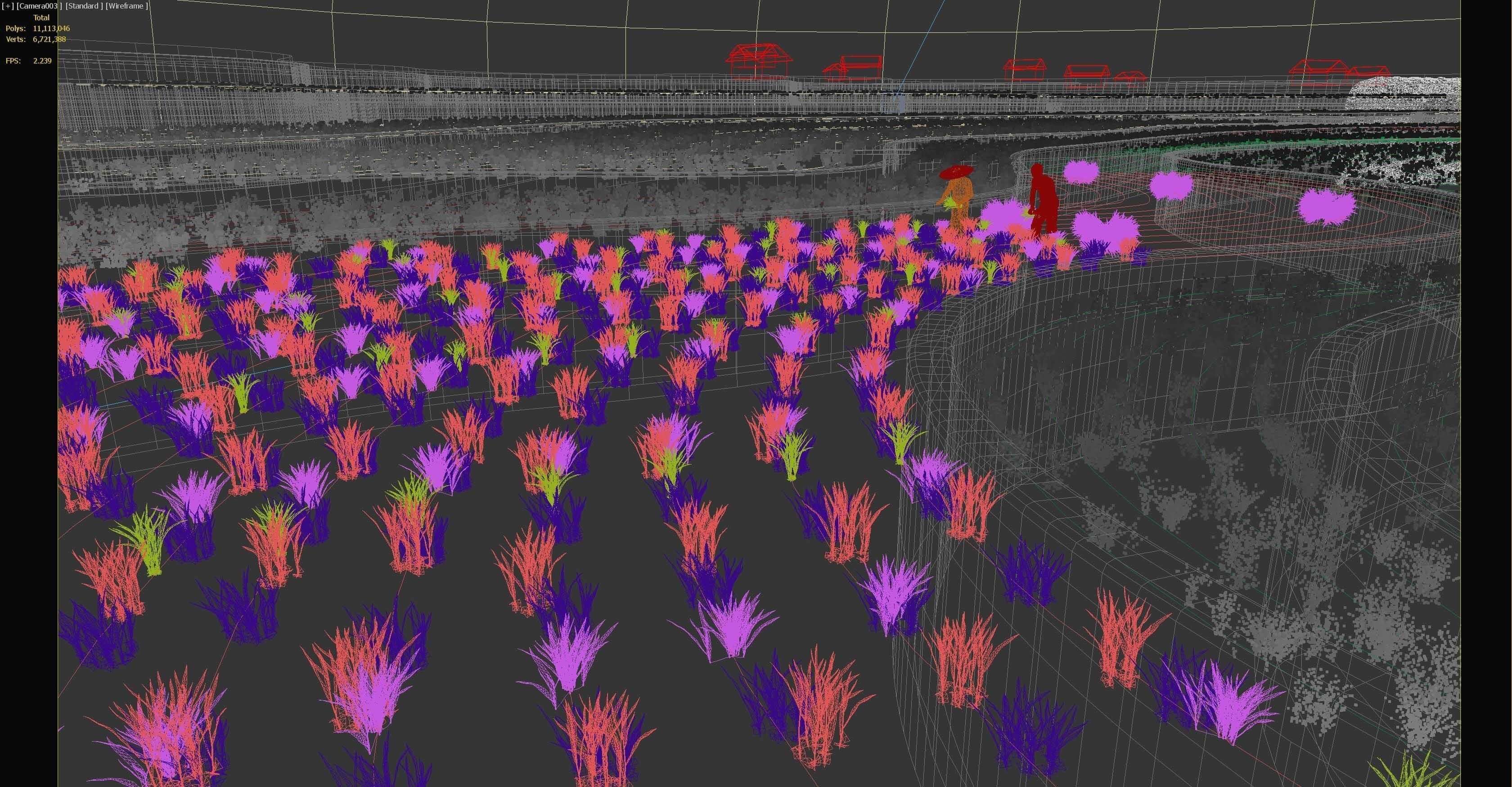 grow rice 3D model_6