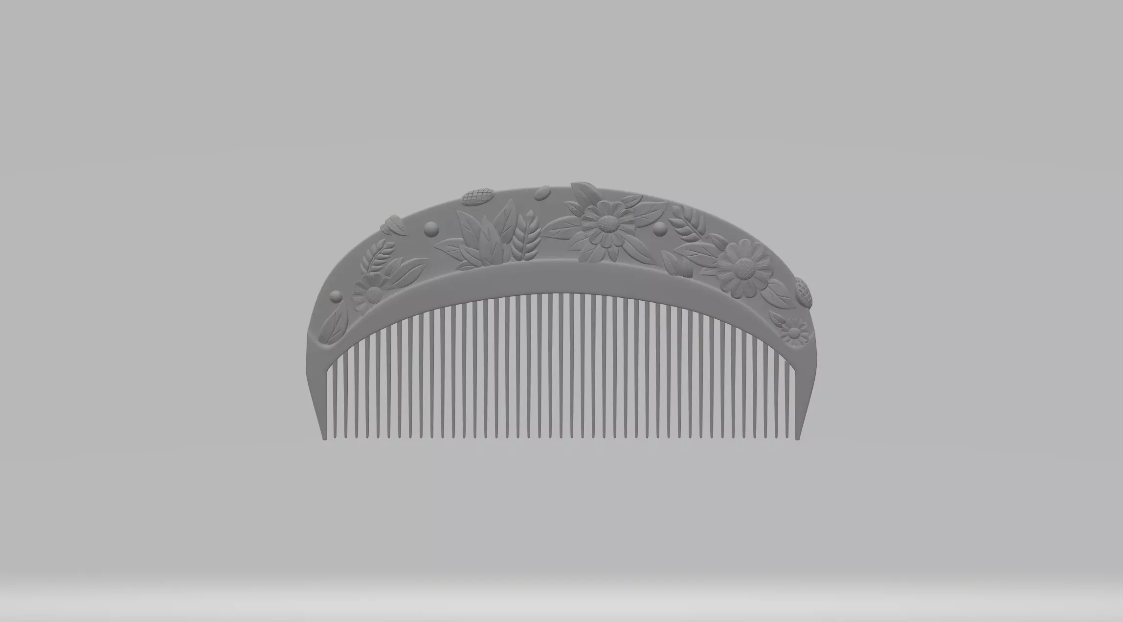 Petal Comb 3D print model