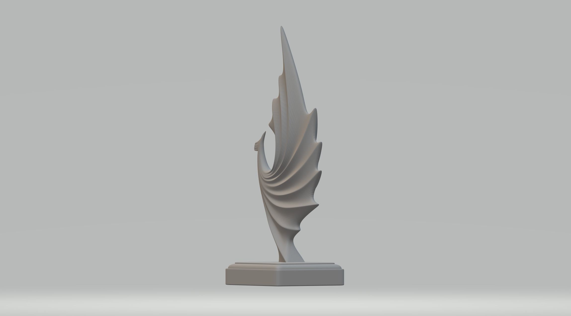 Phoenix statue of bird with wings 3D print model_2