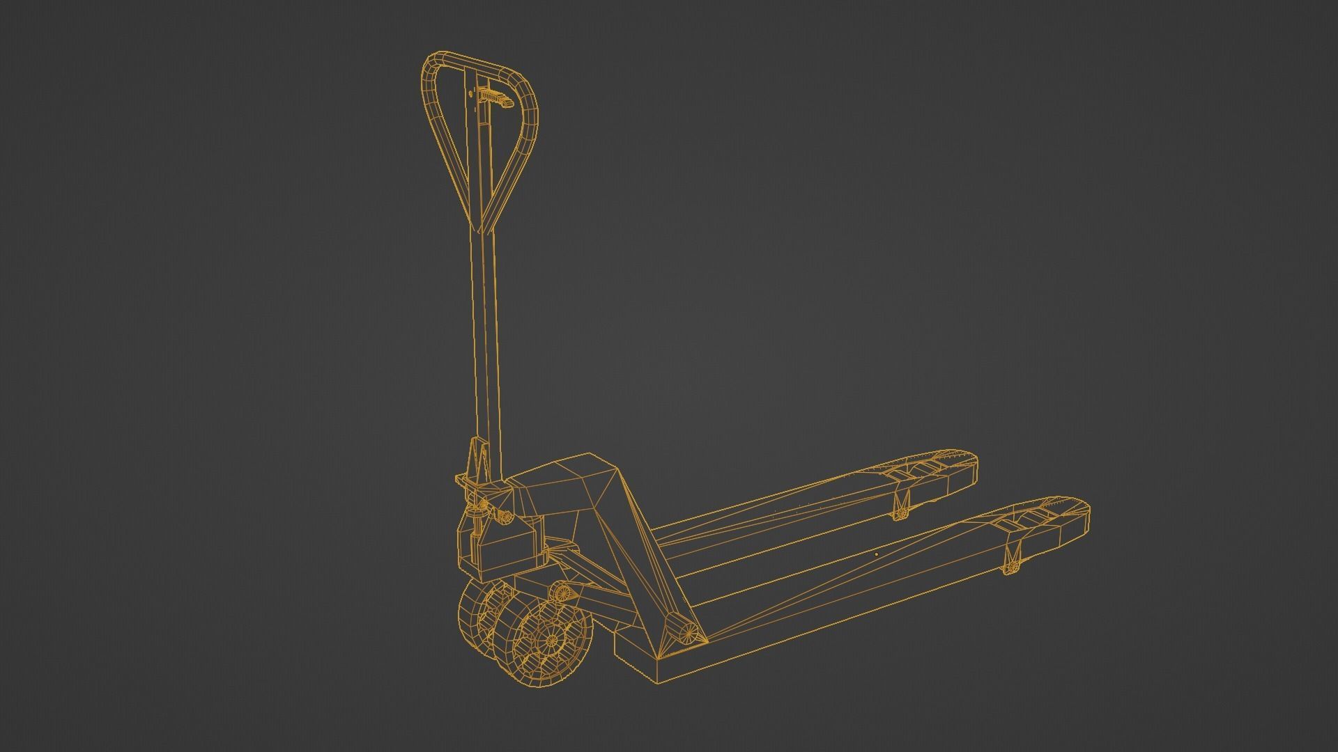 A Handlift Used Low-poly 3D model_4