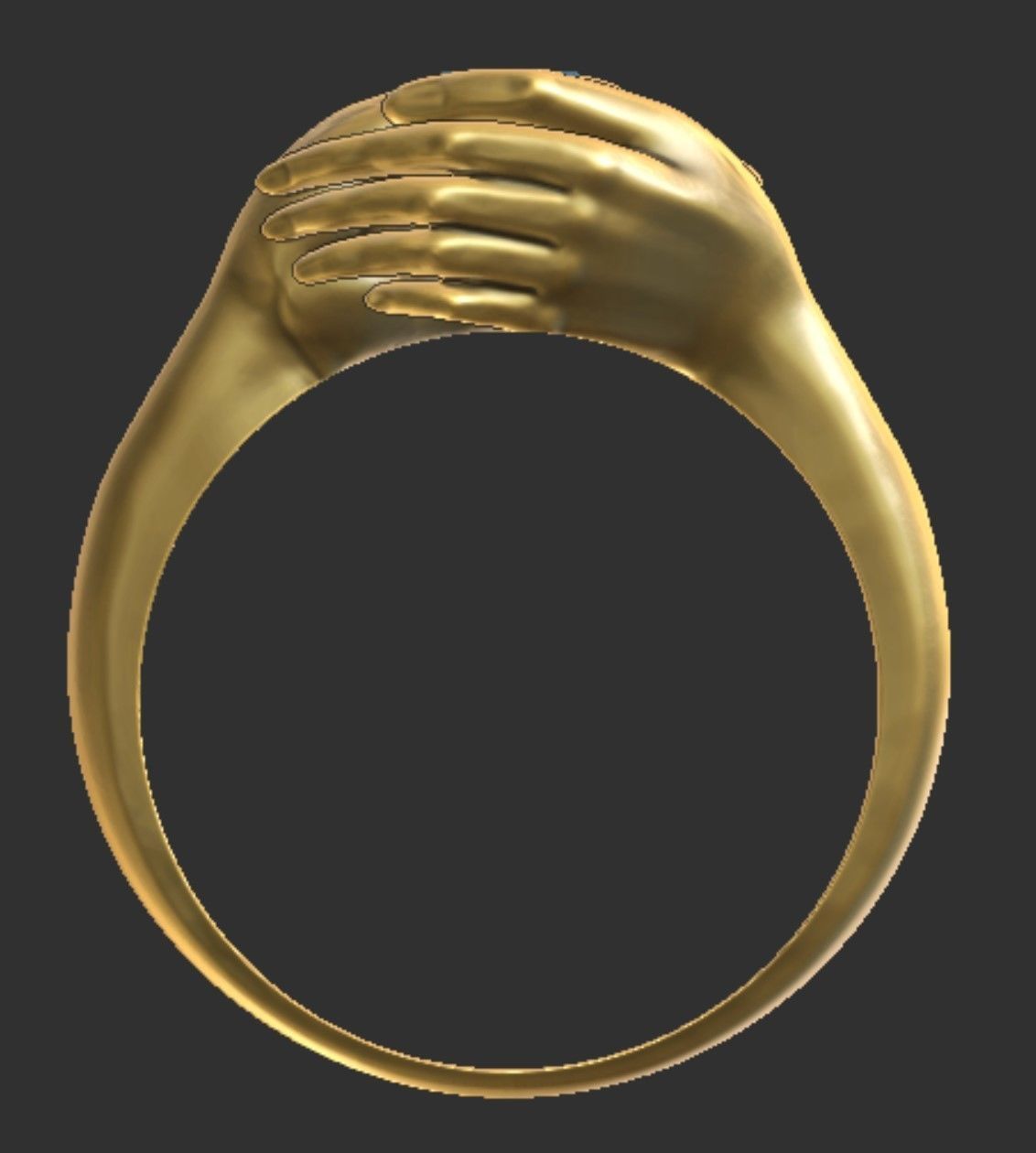 Hand Ring 2 3D print model_1