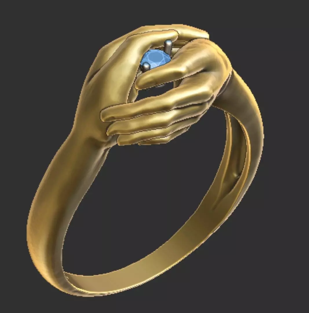 Hand Ring 2 3D print model_0