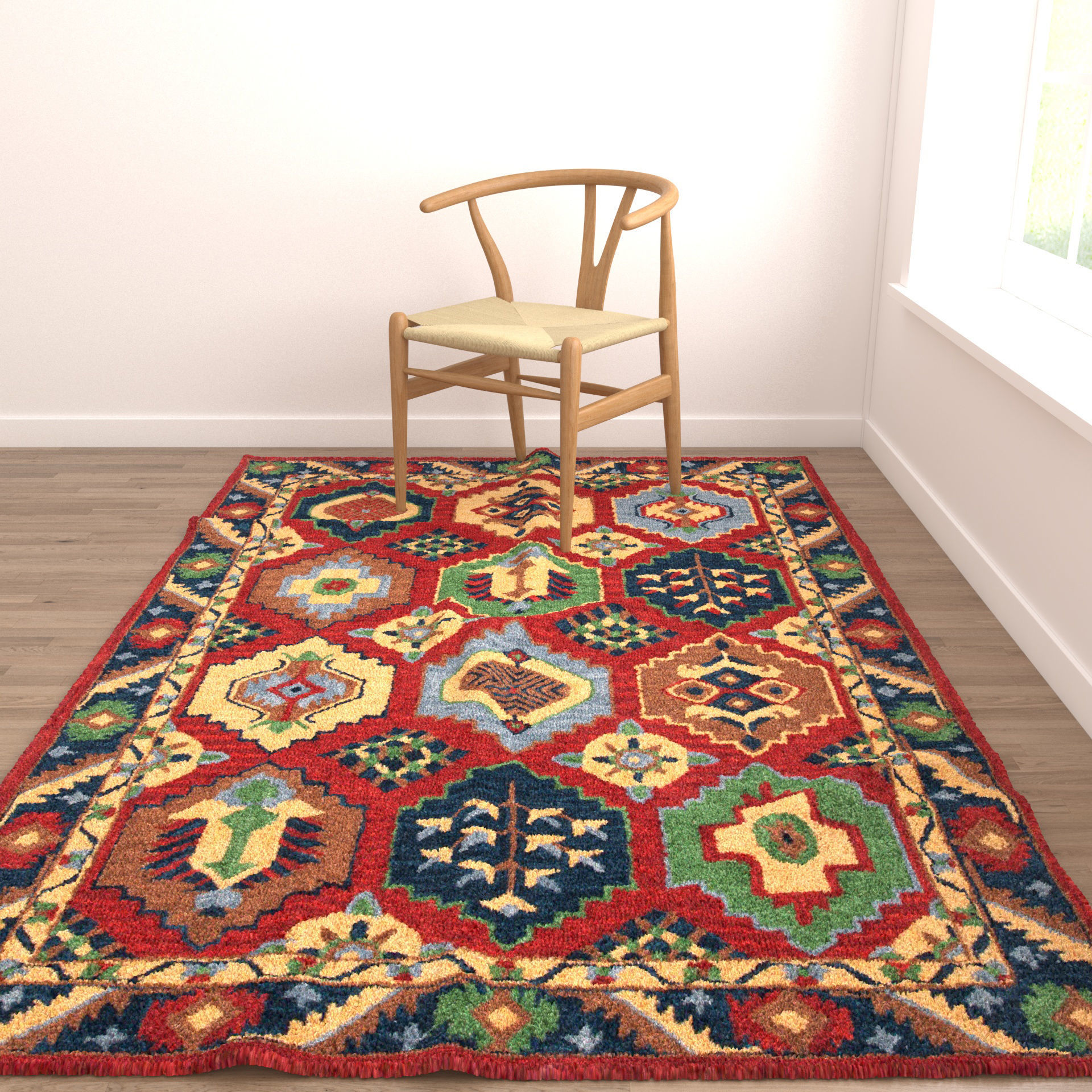 Rugs No 838 Low-poly 3D model_4