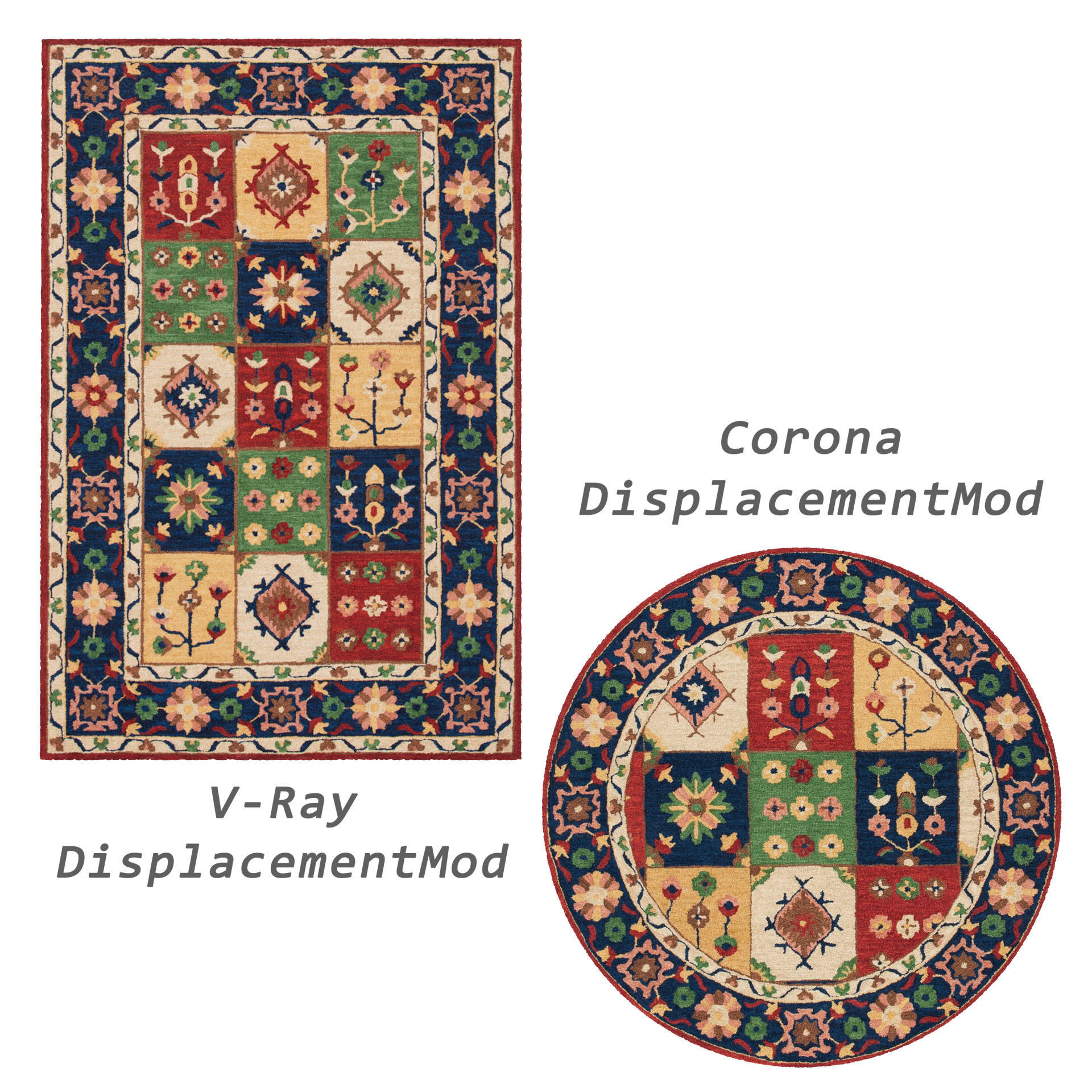 Rugs No 838 Low-poly 3D model_2