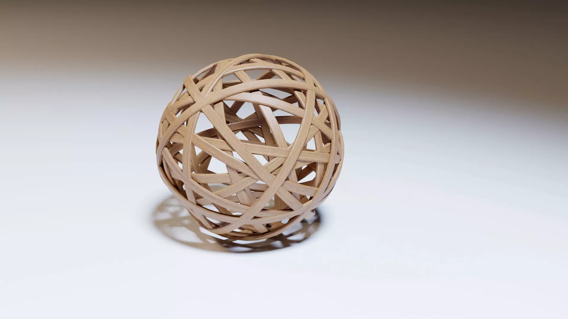 Bamboo stripe ball Free 3D model