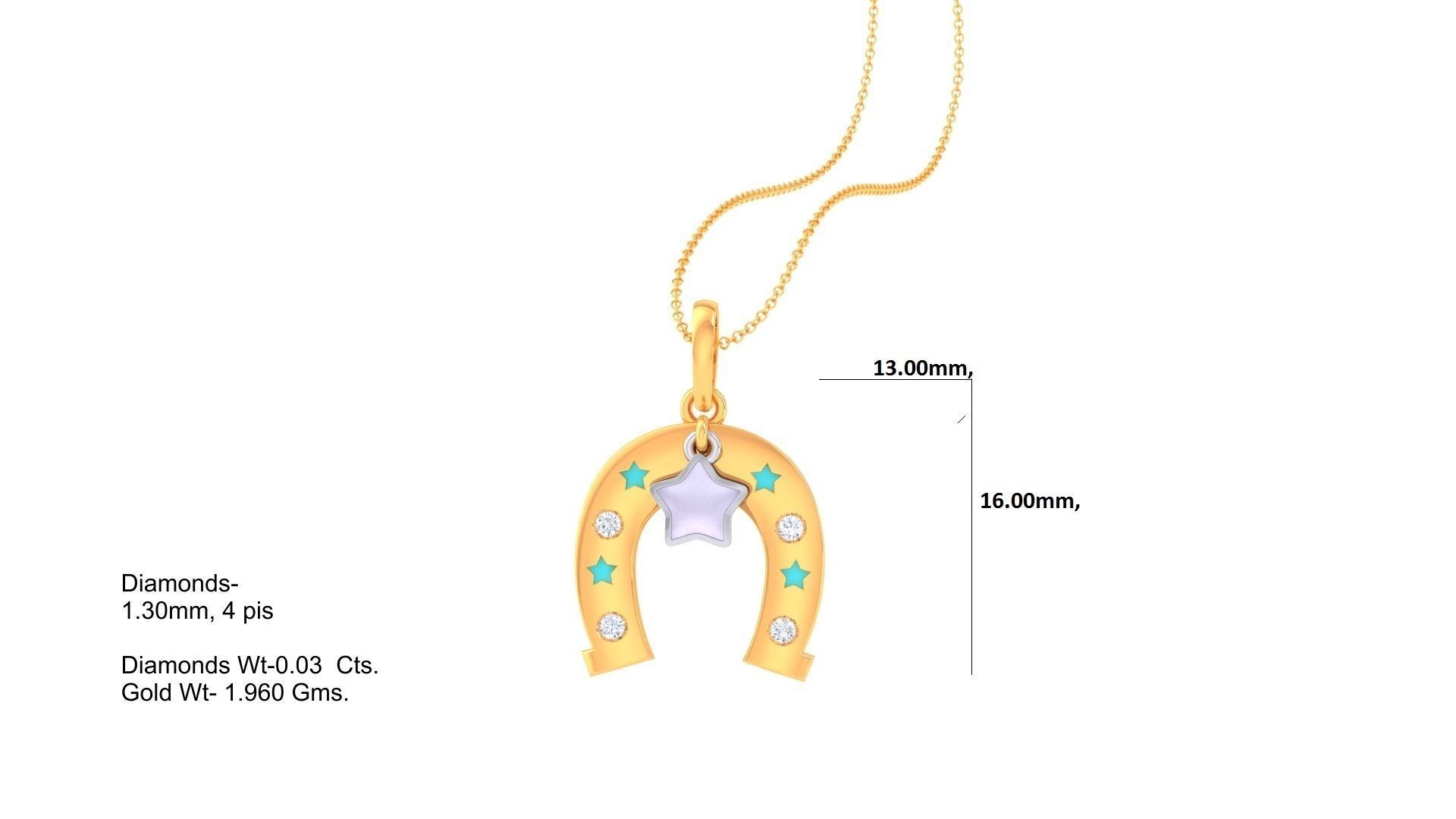 Horse Shoes Ring Kids Pendants 3dm STL OBJ FBX Renders Details 3D print model_1