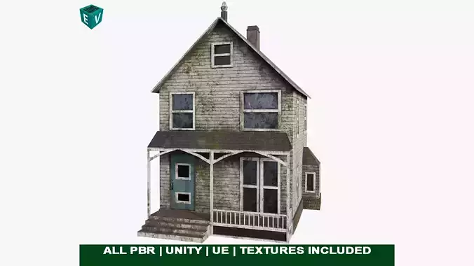 Old Dusty Vintage House01 All PBR Unity UE Textures Included