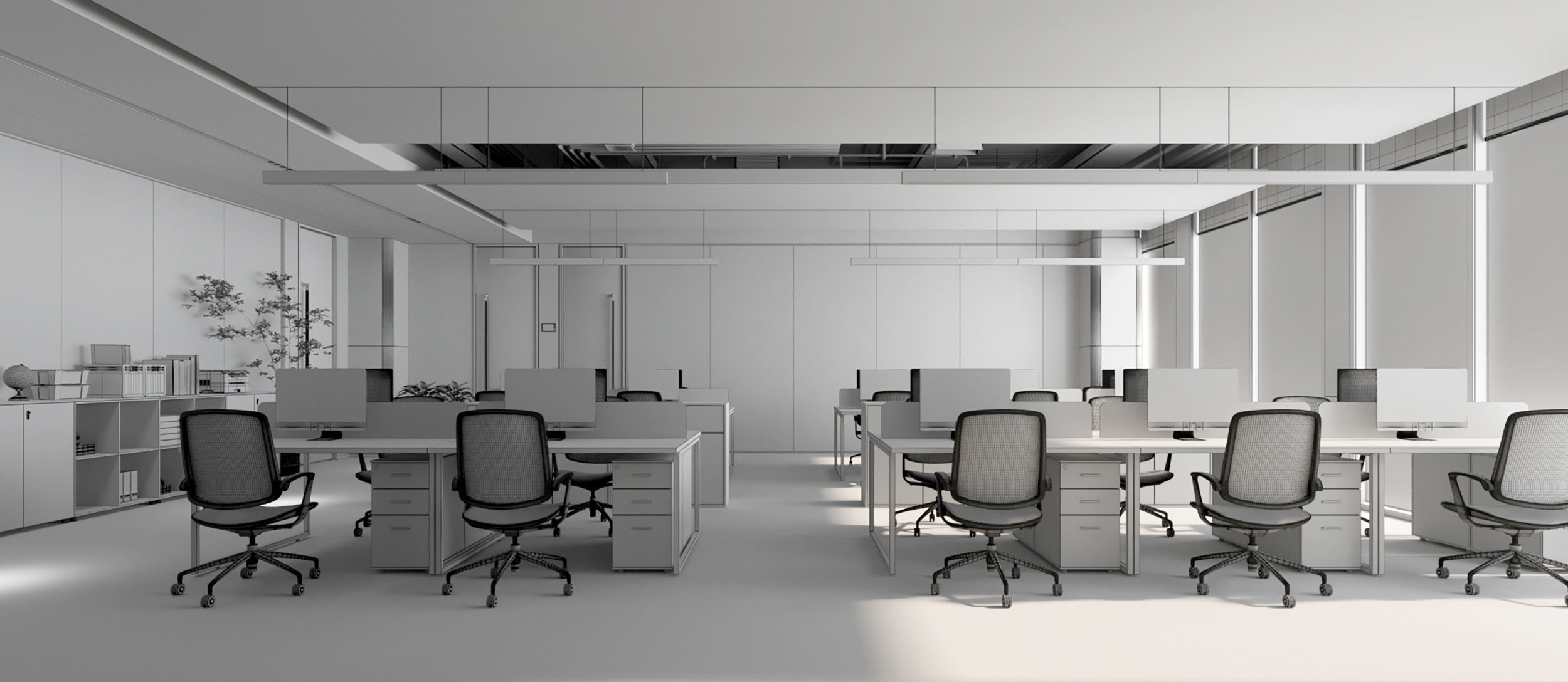 Office interio 3D model_5