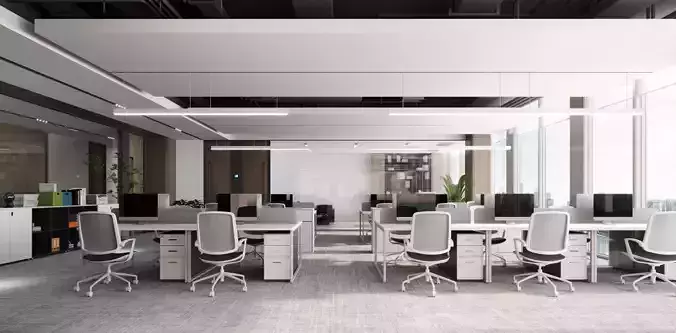 Office interio 3D model