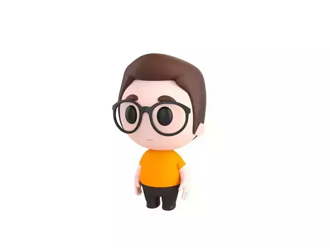 Character215 Rigged Little Boy