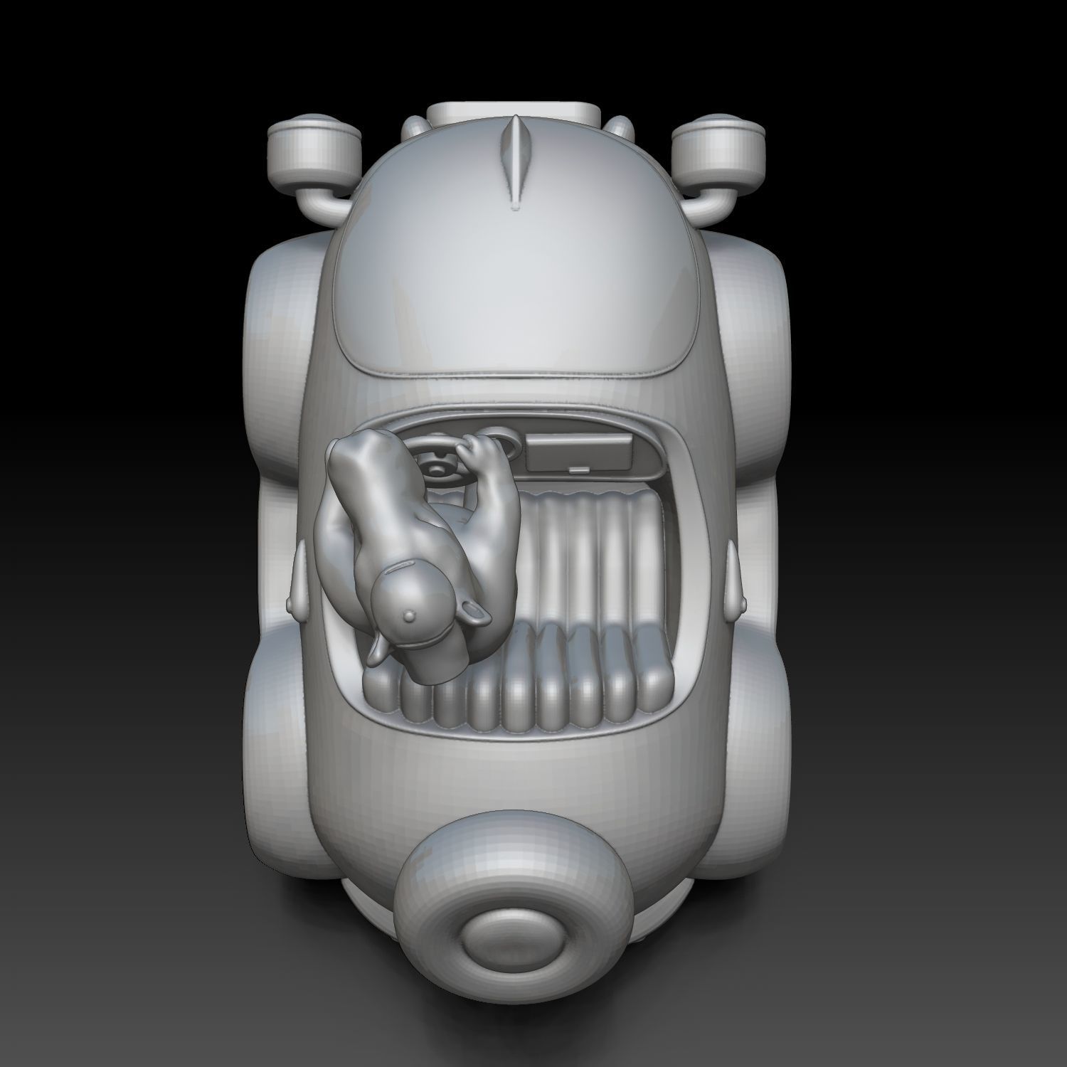 Capybara pulling up 3D model 3D printable | CGTrader