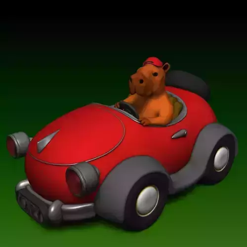 Capybara pulling up  3D print model