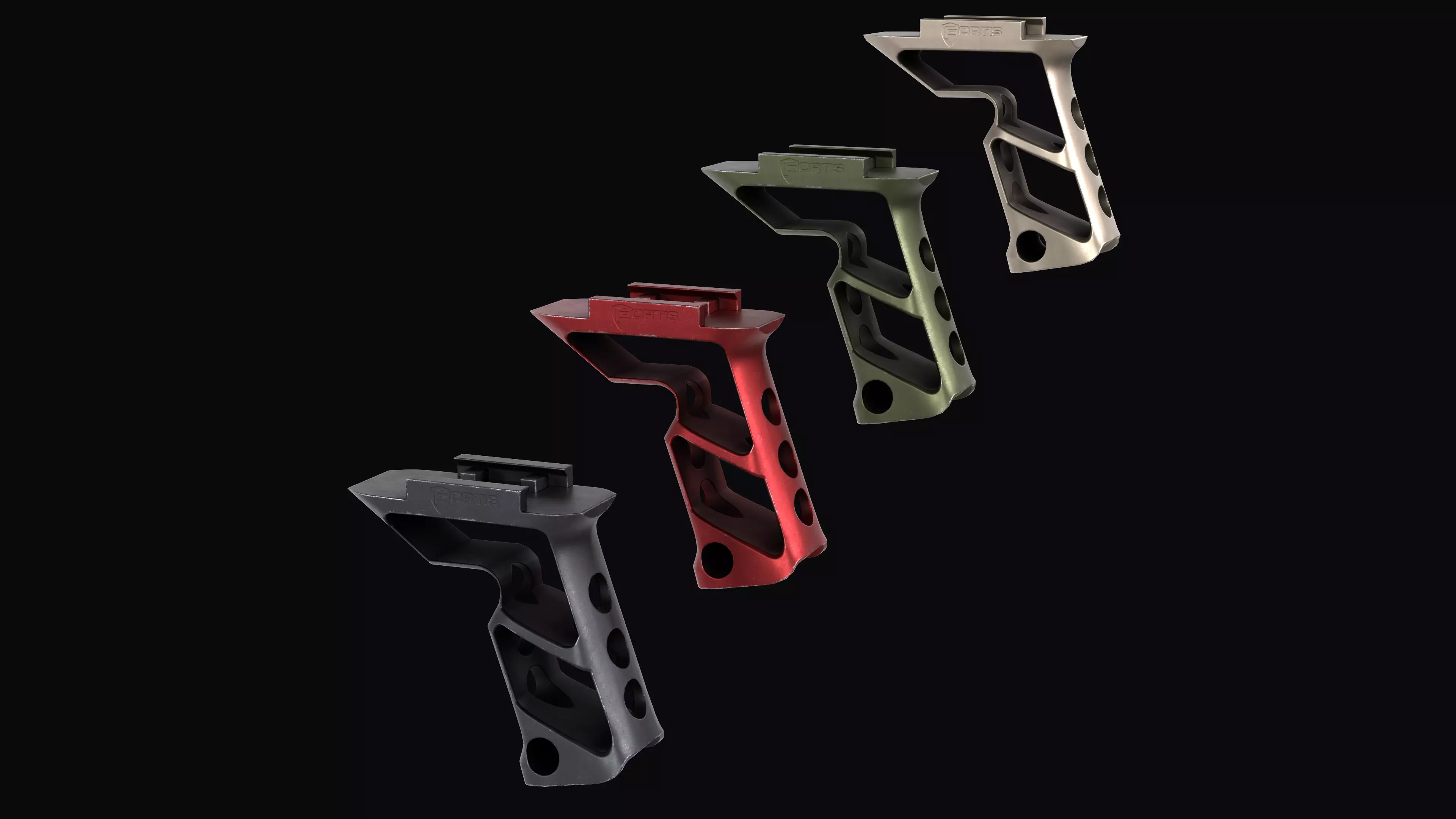 Fortis SHIFT Vertical forward grip Low-poly 3D model_0