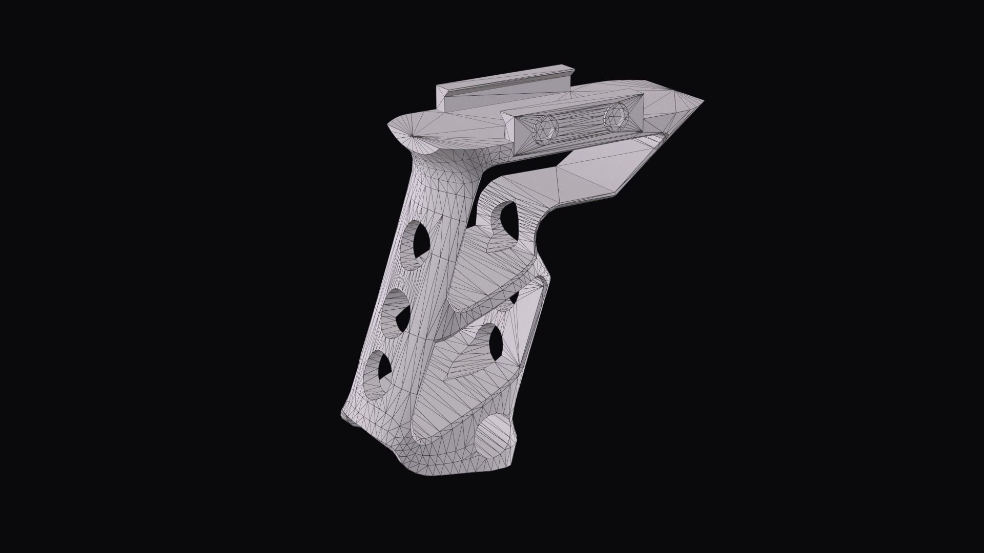 Fortis SHIFT Vertical forward grip Low-poly 3D model_13