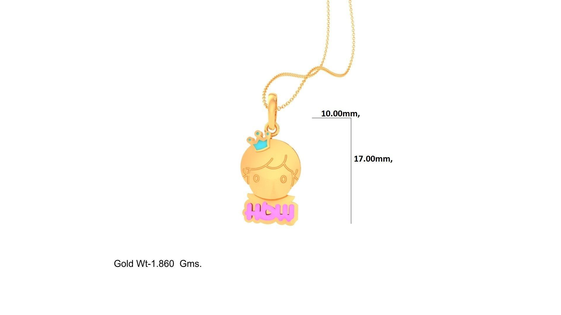 Baby Girl Kids Pendants 3dm STL OBJ FBX Renders Details 3D print model_1