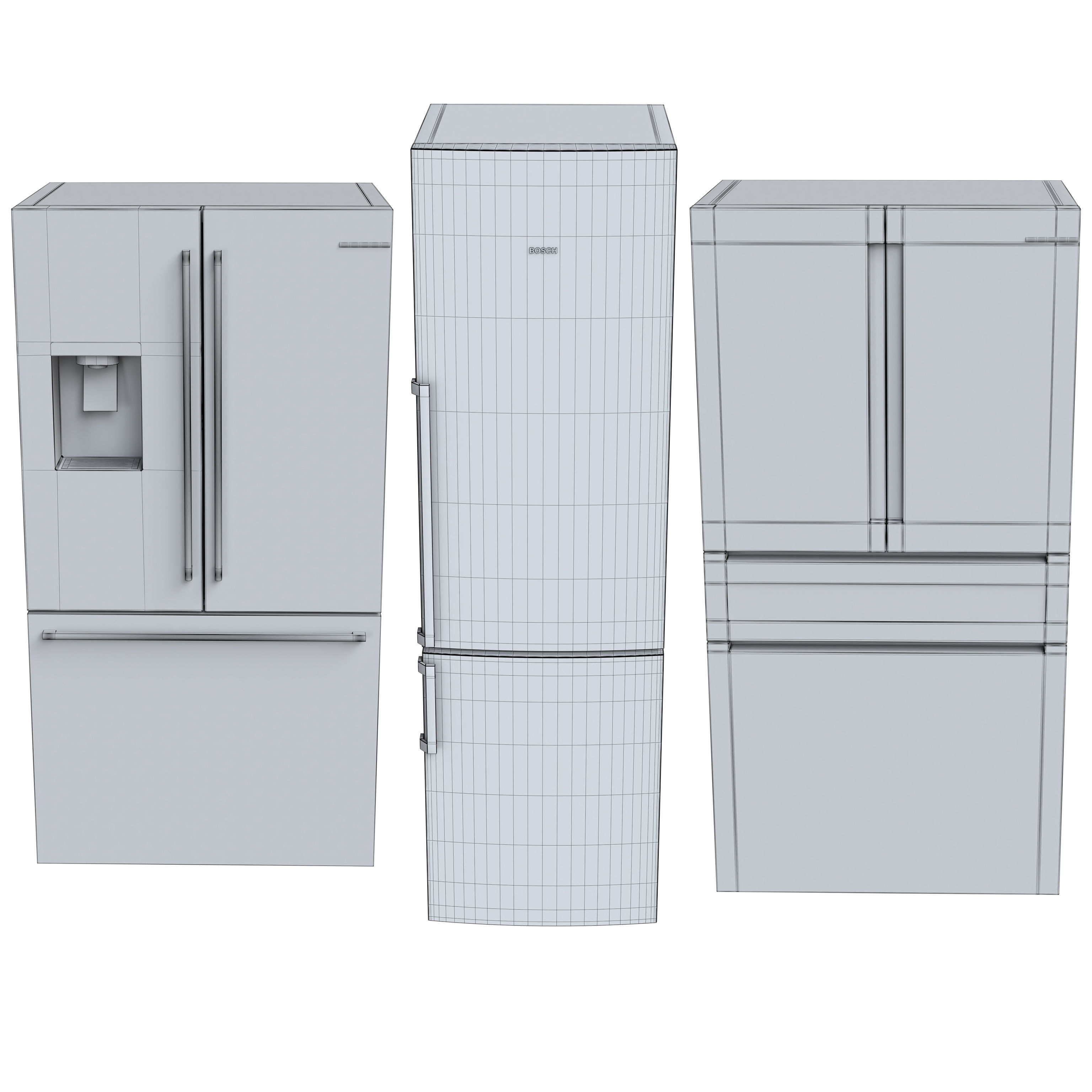 Bosch Refrigerator Collection 3D model_9