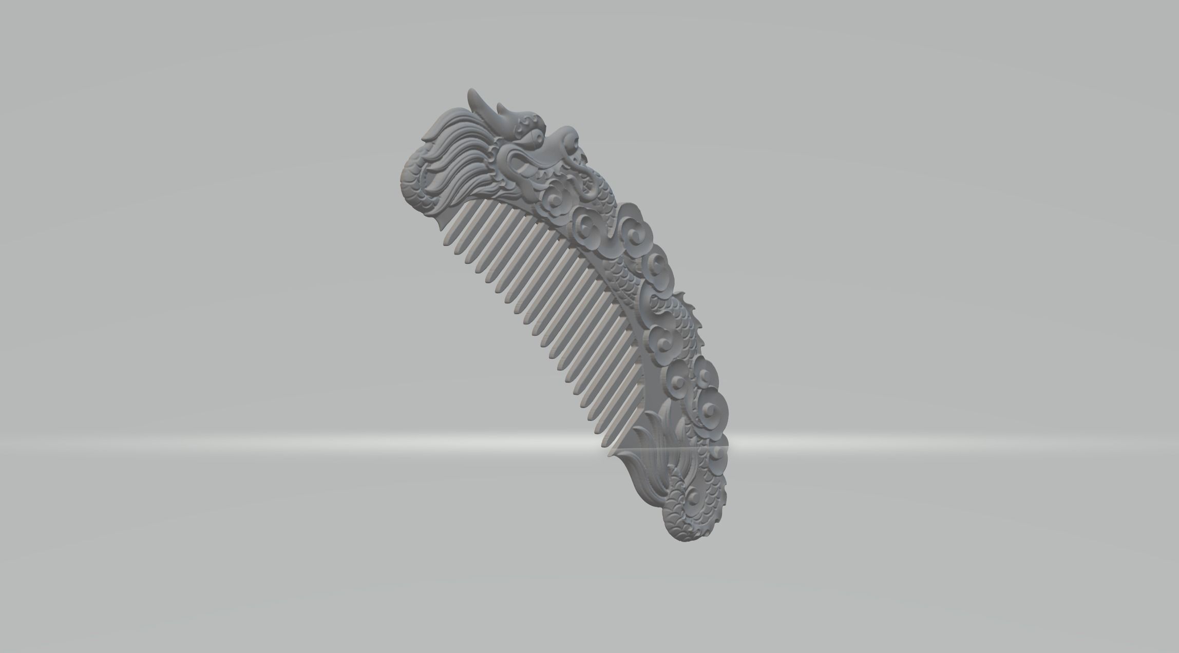 Dragon Comb 3D print model_2
