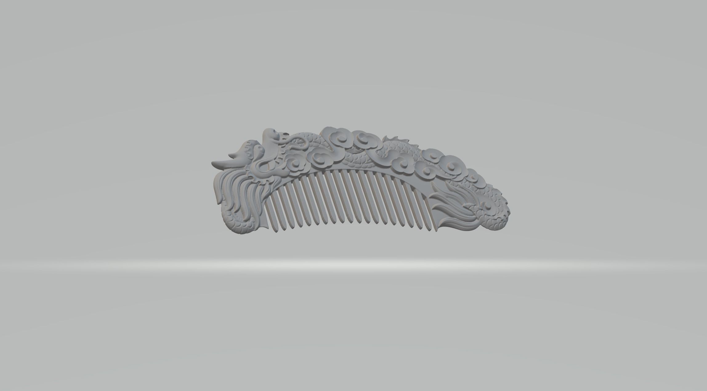 Dragon Comb 3D print model_3