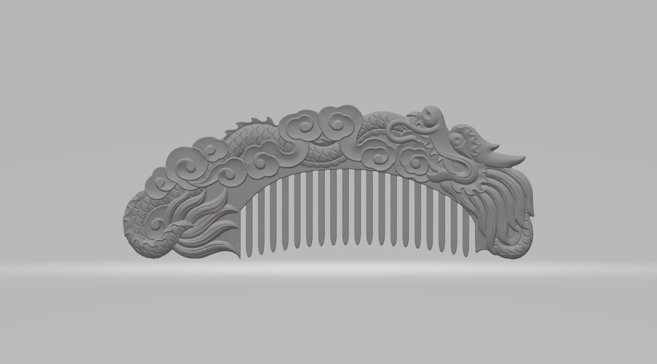 Dragon Comb 3D print model_0