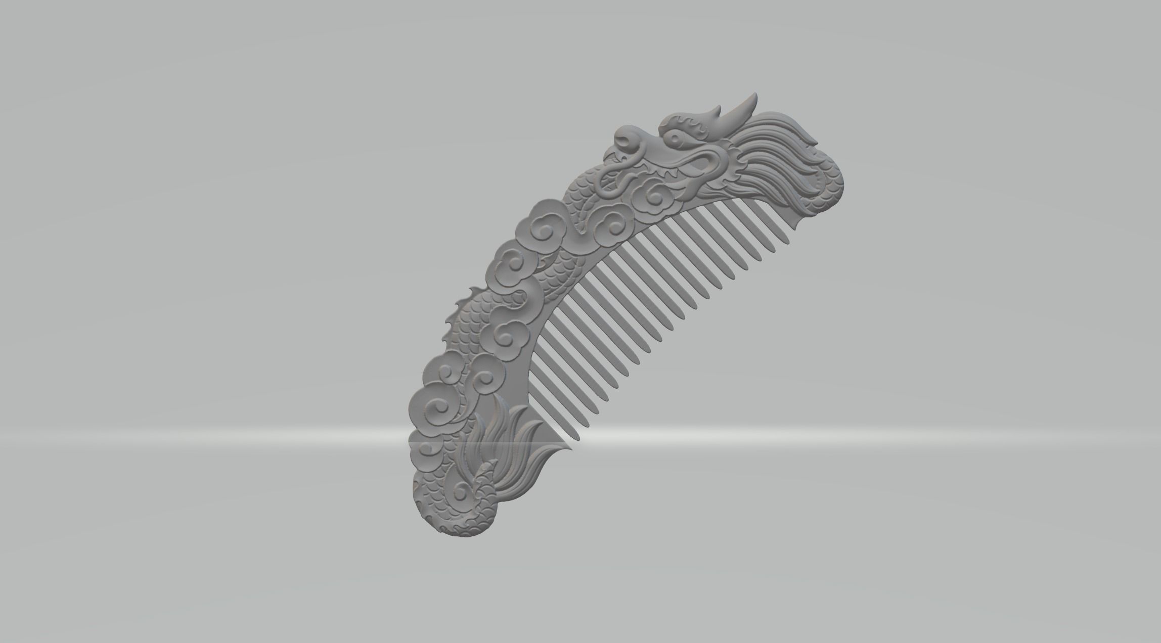 Dragon Comb 3D print model_1