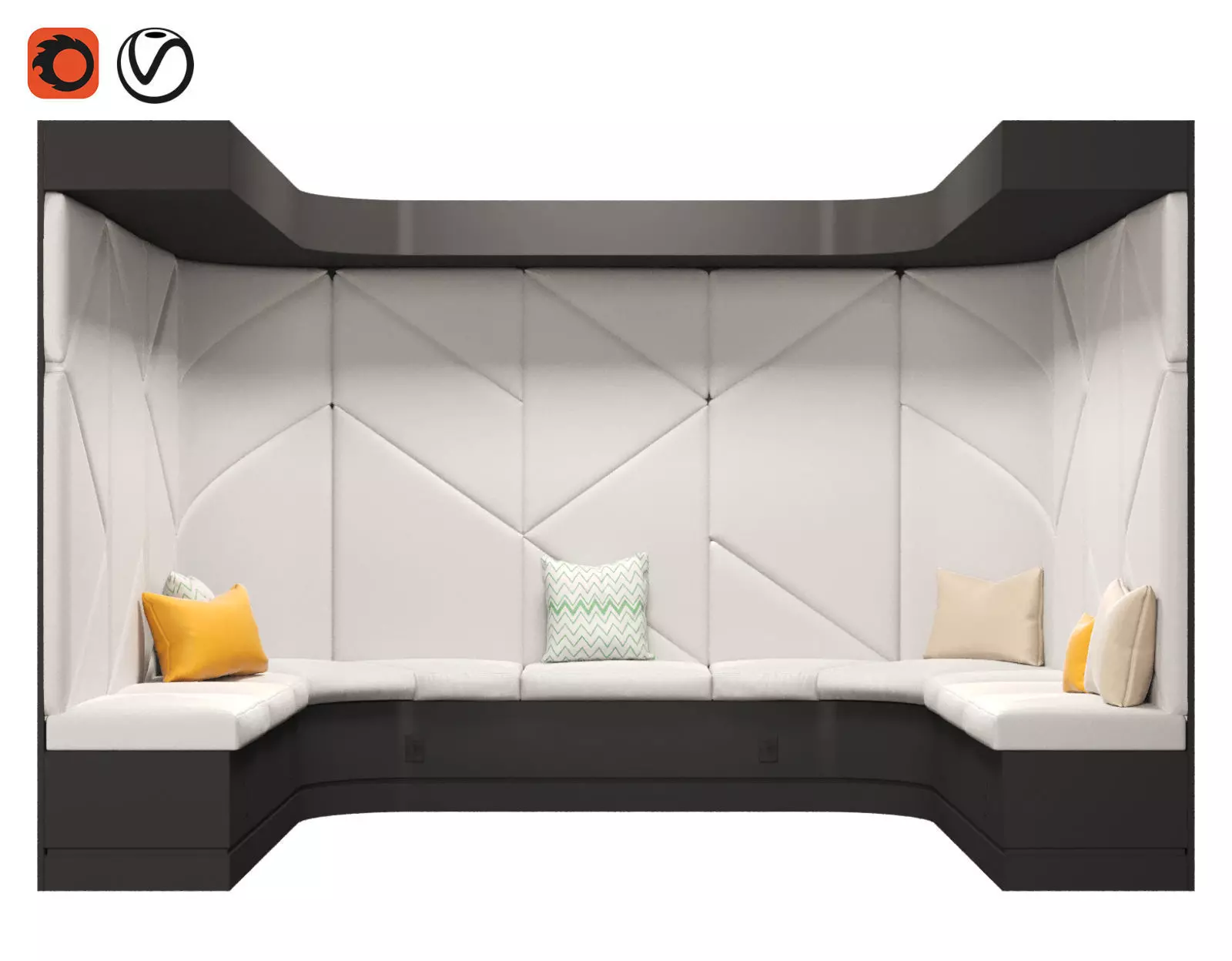 Restaurant and Office Lobi Seating 17 3D model