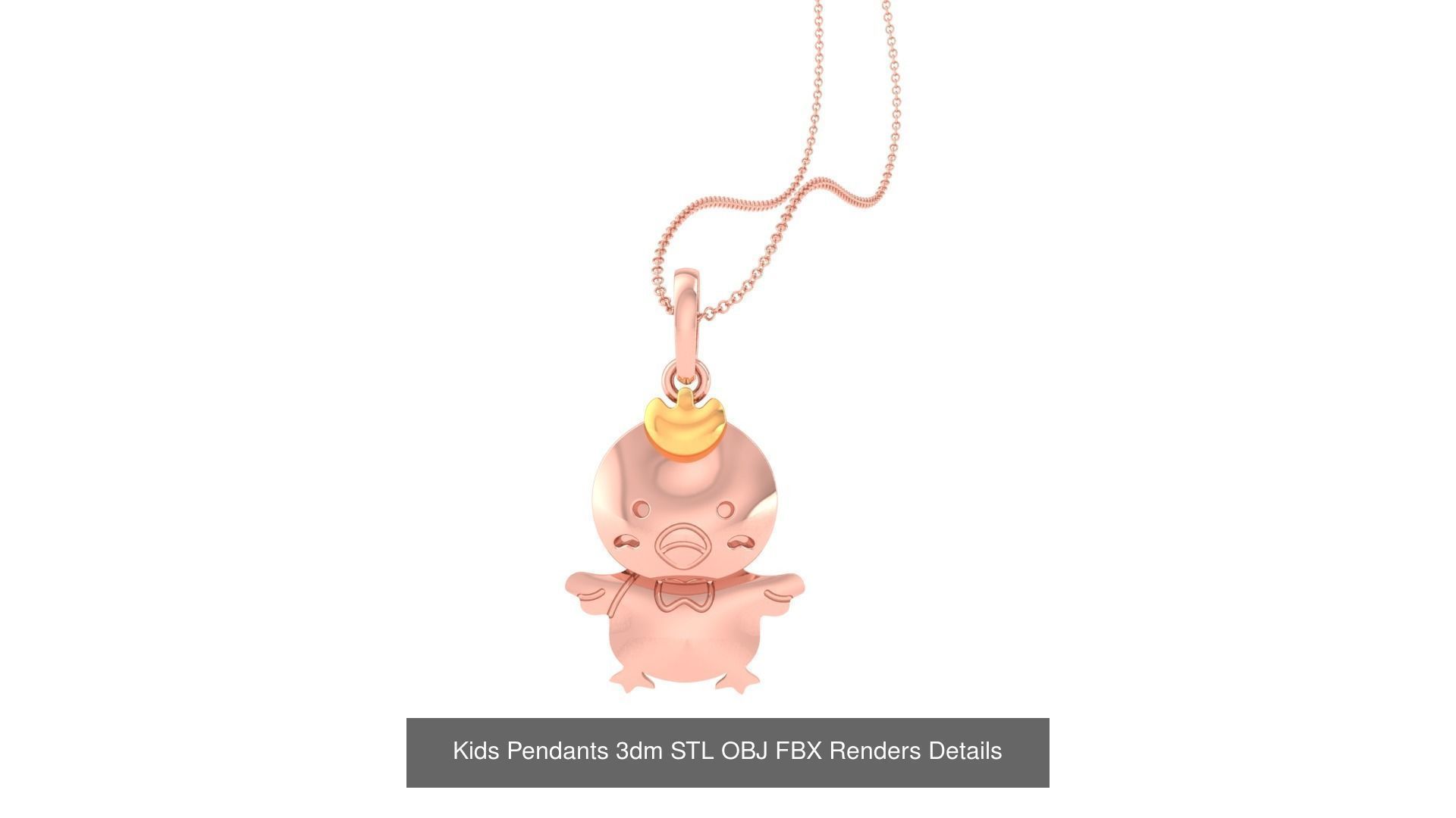 100 Kids Pendants 3dm STL OBJ FBX Renders Details Collection _28