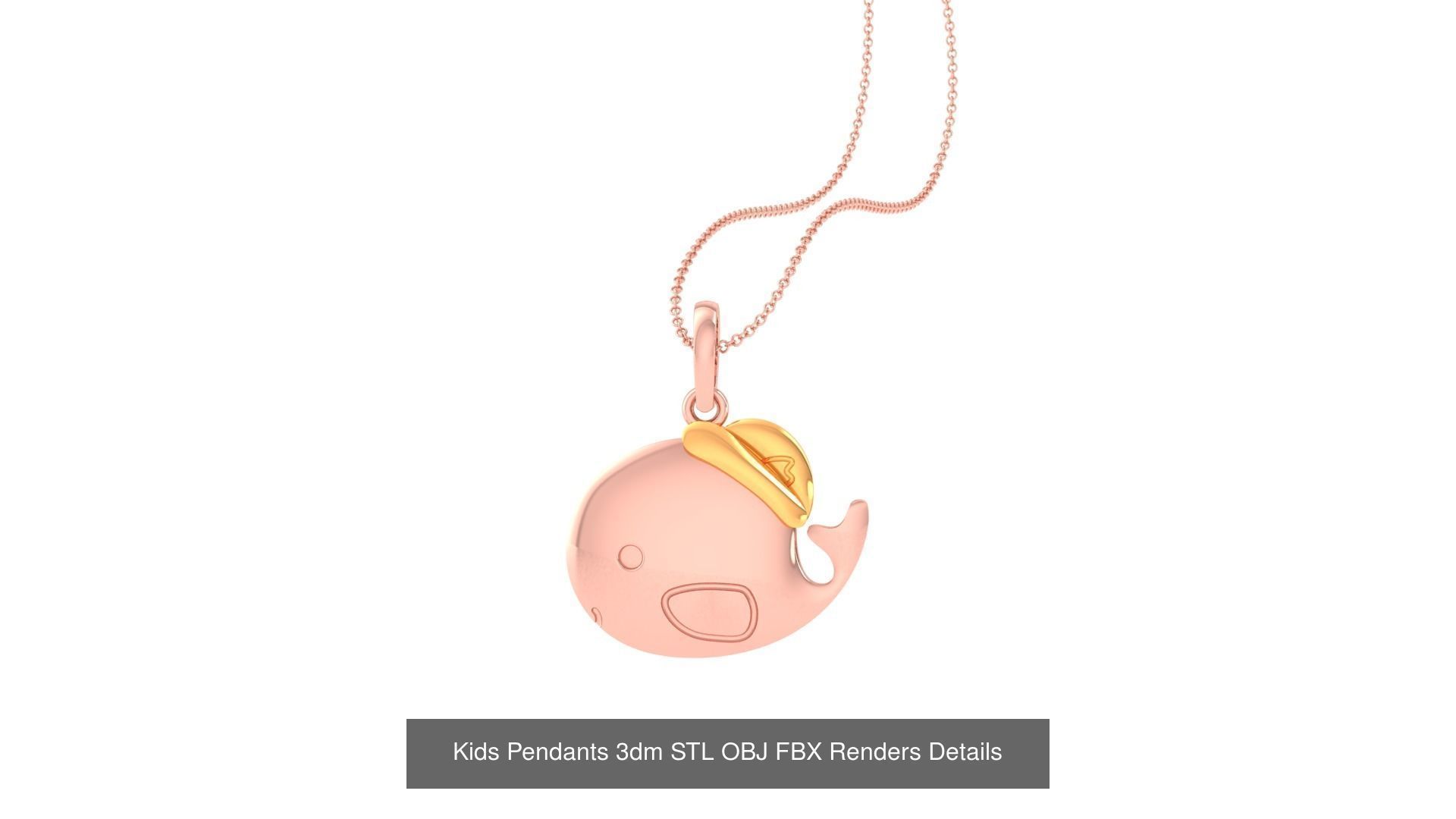 100 Kids Pendants 3dm STL OBJ FBX Renders Details Collection _65