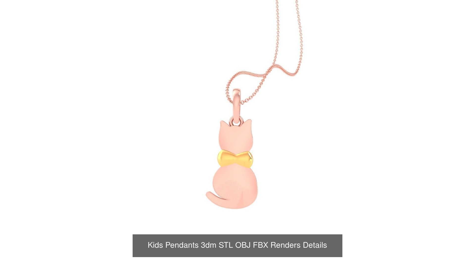 100 Kids Pendants 3dm STL OBJ FBX Renders Details Collection _93