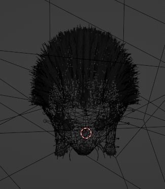 Hegdehog Stylized Yellow 3D Character Low-poly 3D model_9