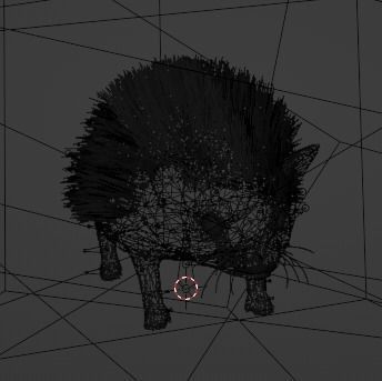 Hegdehog Stylized Yellow 3D Character Low-poly 3D model_20
