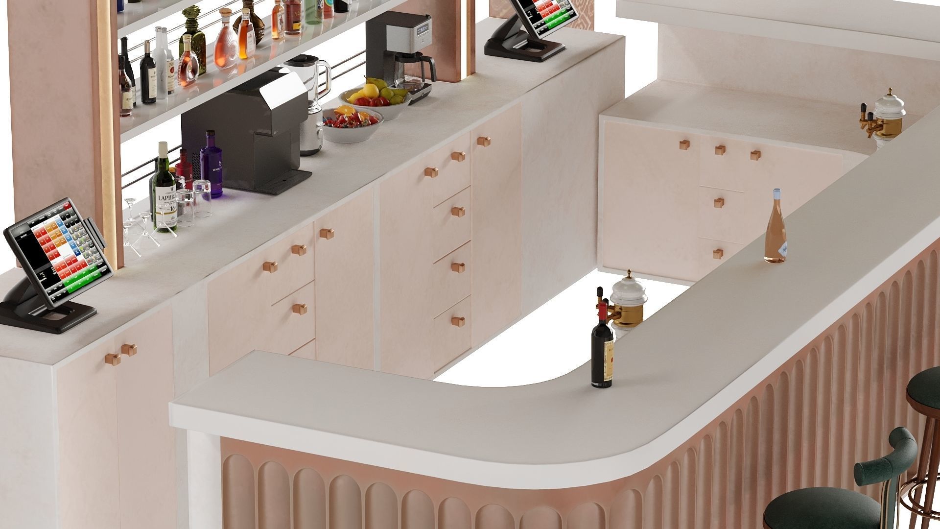 Bar 15 Hotel Bar 3D model_5