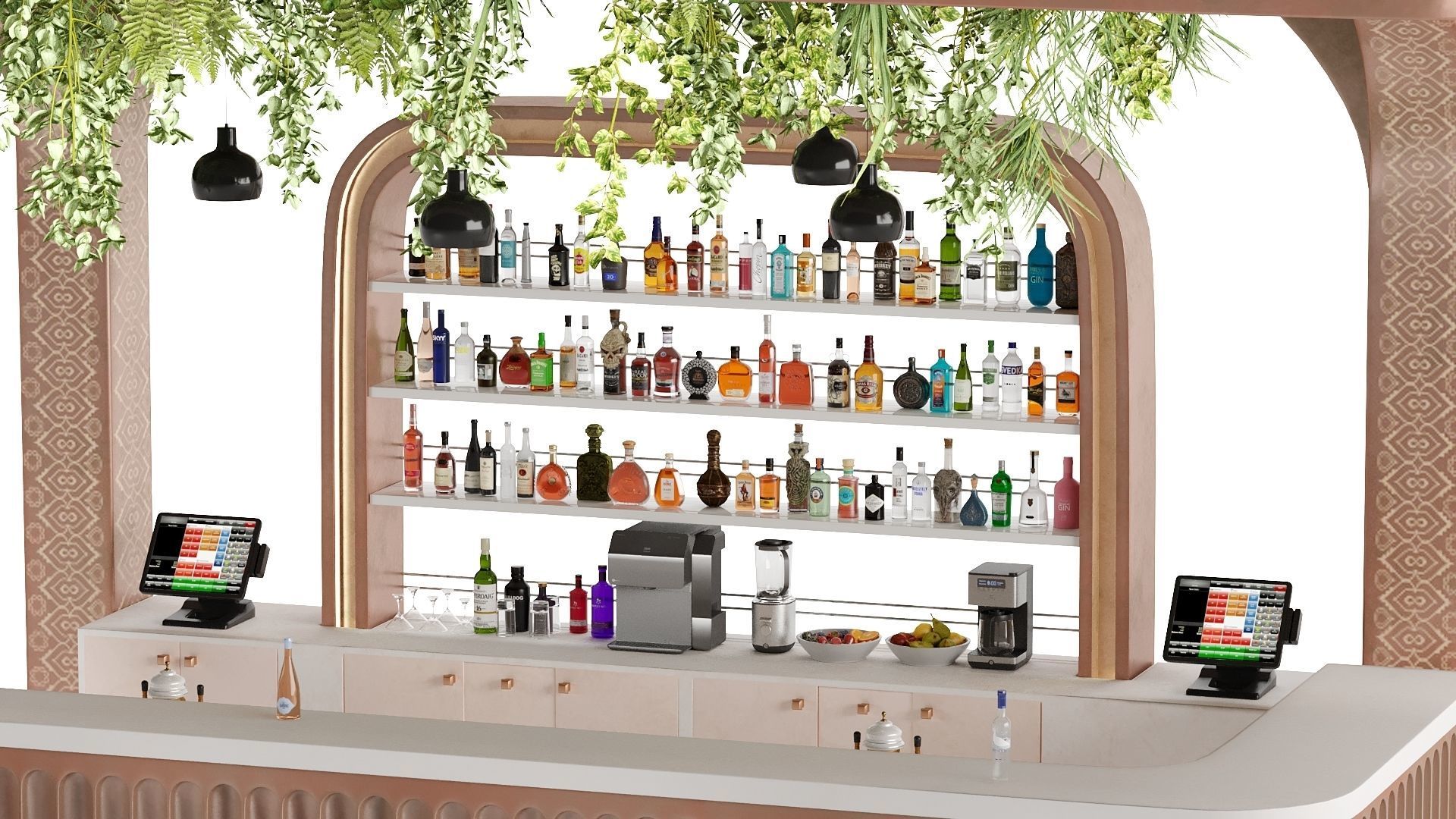 Bar 15 Hotel Bar 3D model_4