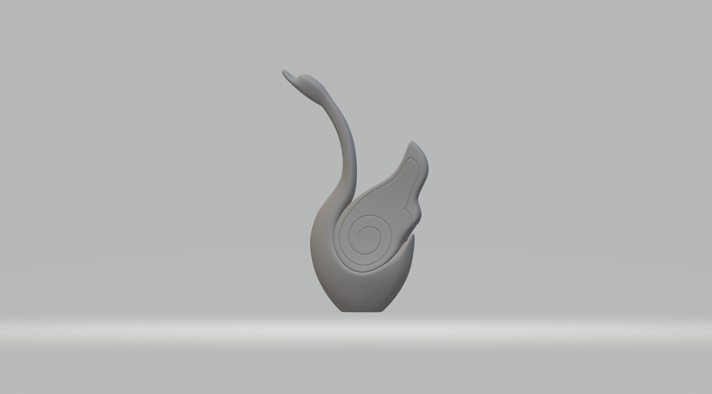 Circle Swan 3D print model_5