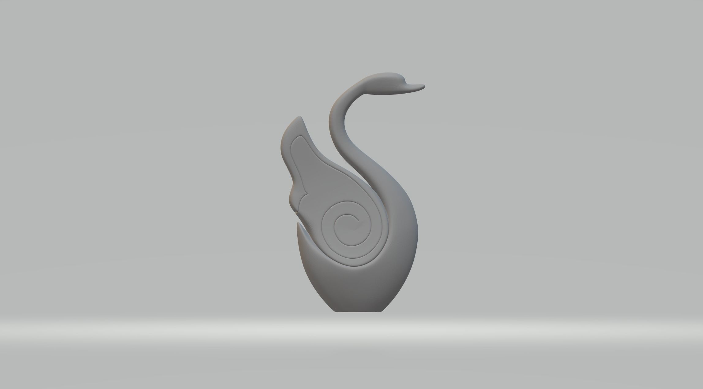 Circle Swan 3D print model_8
