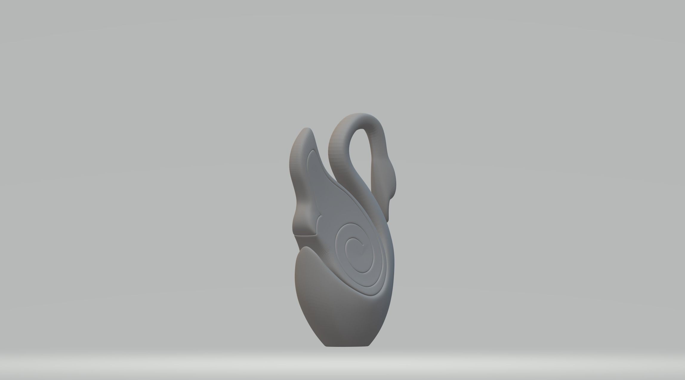 Circle Swan 3D print model_3