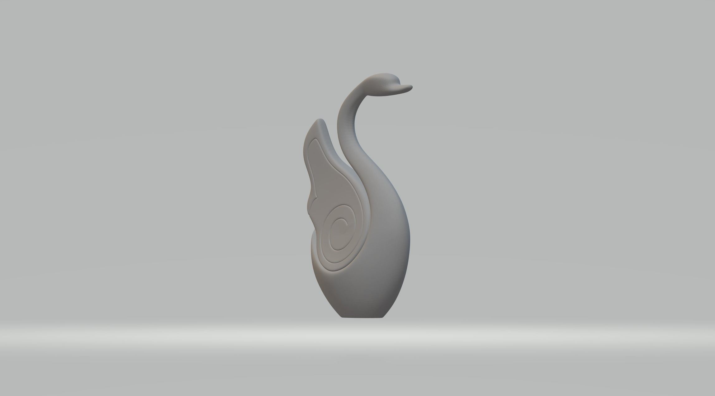 Circle Swan 3D print model_7