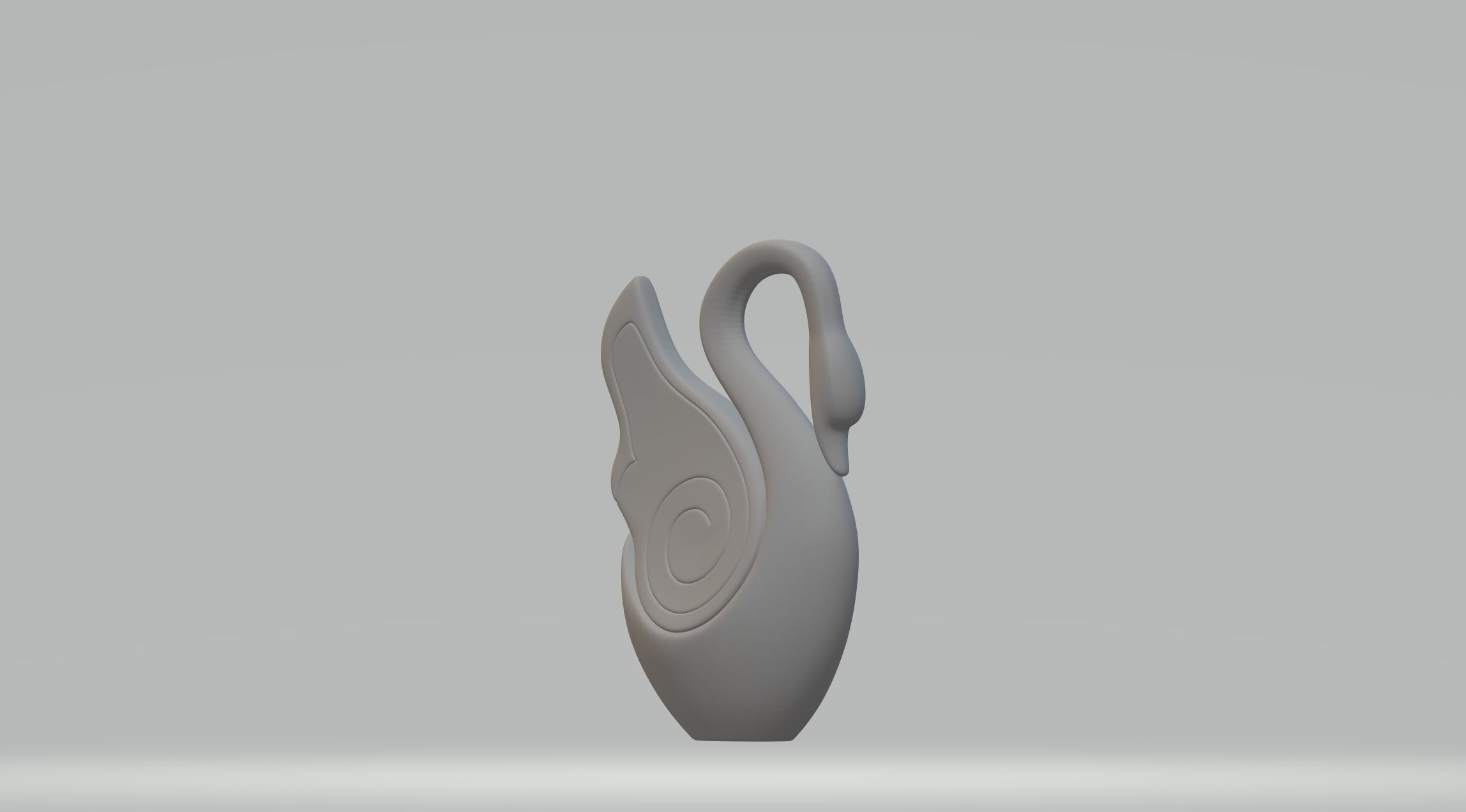 Circle Swan 3D print model_2