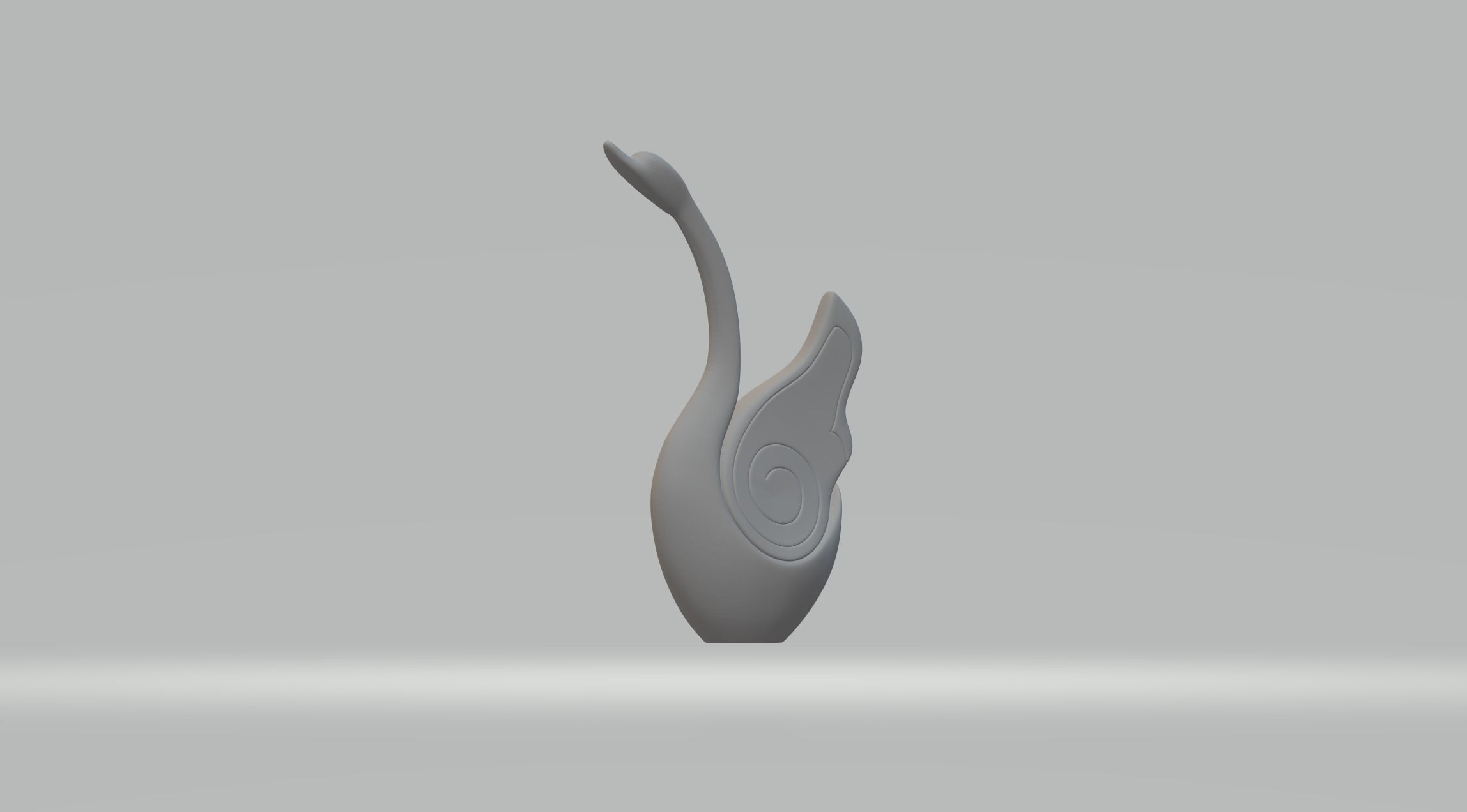 Circle Swan 3D print model_4