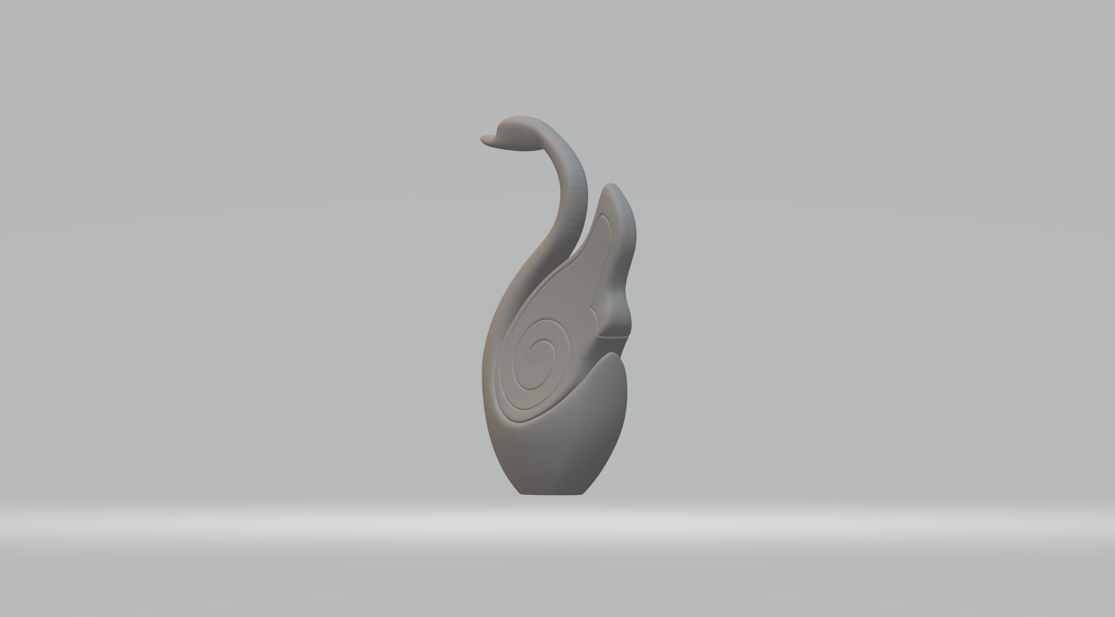 Circle Swan 3D print model_9